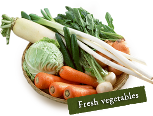 Fresh vegetables